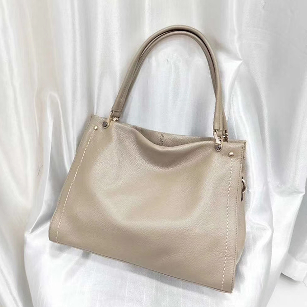 Large Leather Tote Shoulder Bag LH2972_ 8 Colors