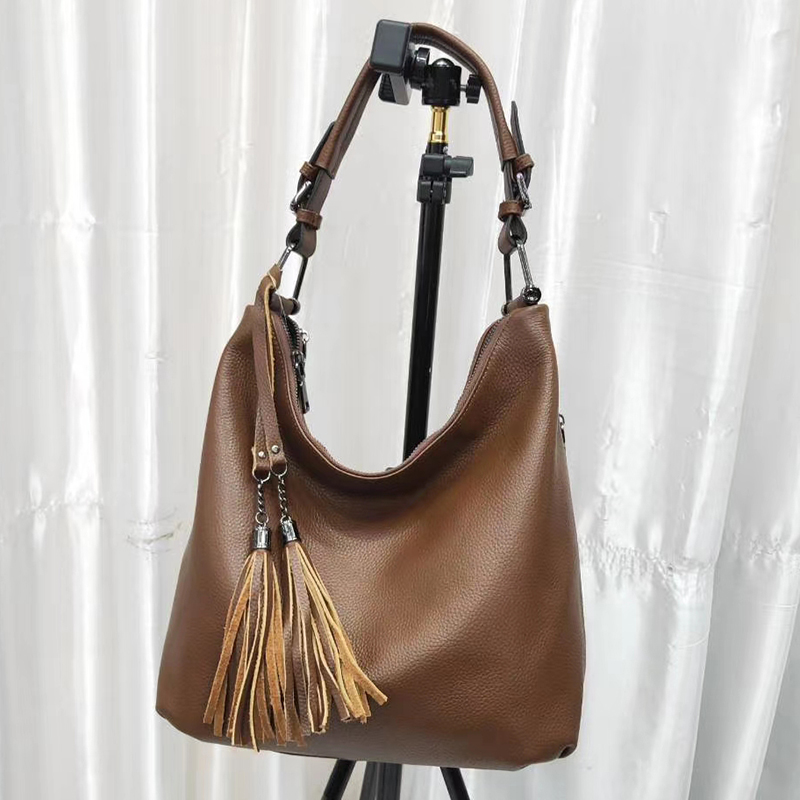 Leather Hobo Bag Womens Shoulder Purse LH3076_6 Colors