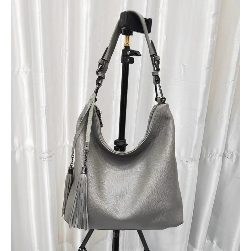 Leather Hobo Bag Womens Shoulder Purse LH3076_6 Colors
