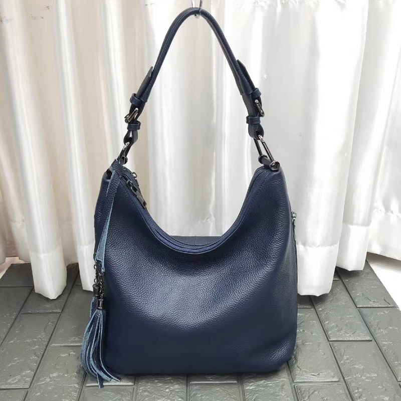 Leather Hobo Bag Womens Shoulder Purse LH3076_6 Colors