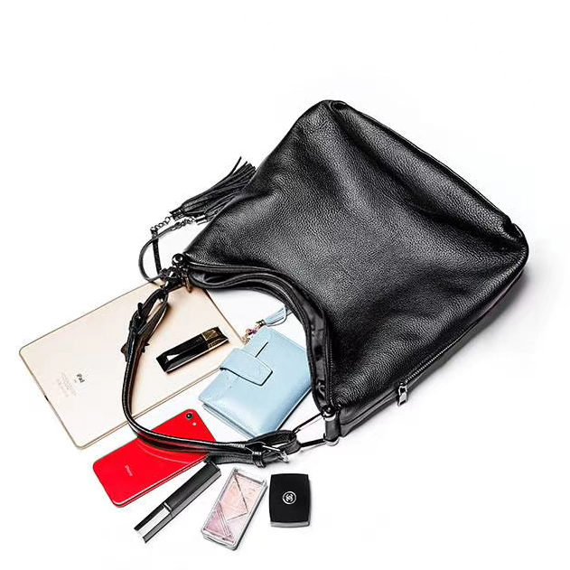 Leather Hobo Bag Womens Shoulder Purse LH3076_6 Colors