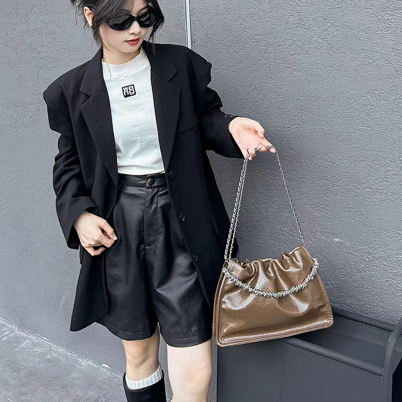 Leather Shoulder Bag Women Purse Leather Handbags LH3632_3 Colors