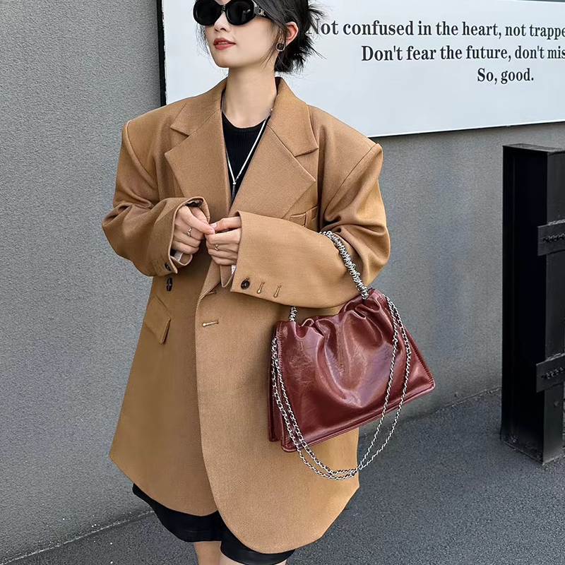 Leather Shoulder Bag Women Purse Leather Handbags LH3632_3 Colors