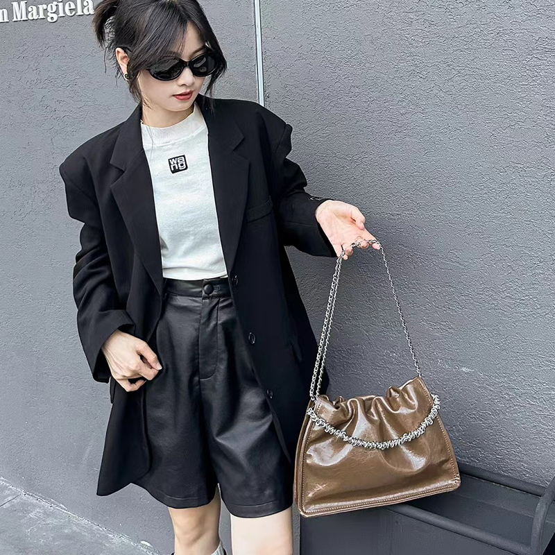 Leather Shoulder Bag Women Purse Leather Handbags LH3632_3 Colors
