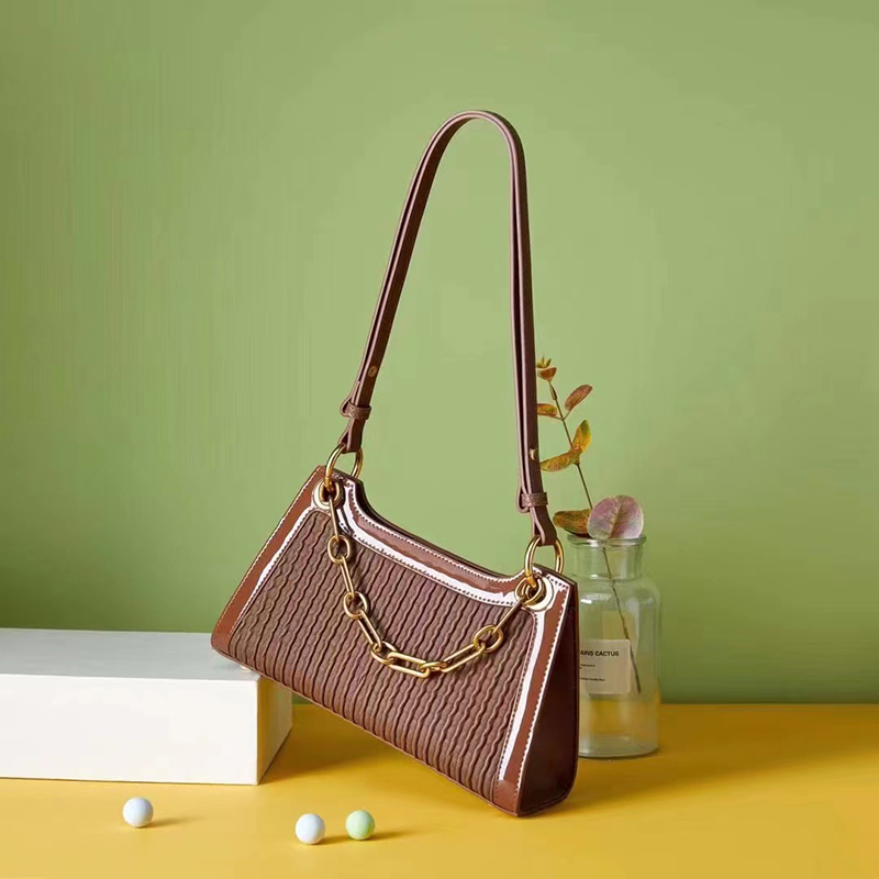 Luxury Women Ruching Shoulder Bag Leather Satchel Bag LH3548_4 Colors
