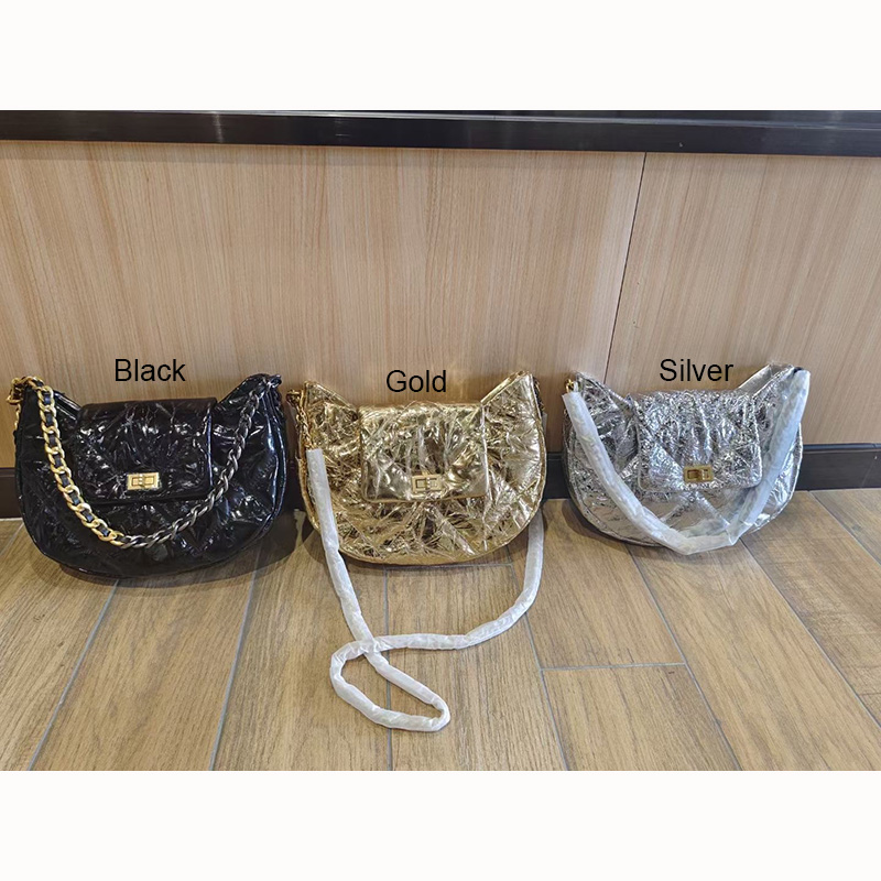 Modern Quilted Leather Crossbody Purse Bag LH3662_3 Colors
