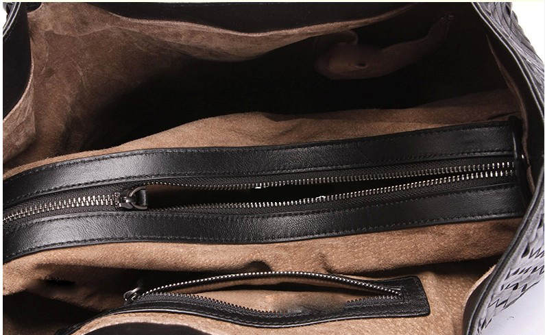 Ortiz Black Leather Shoulder Bag LH857L