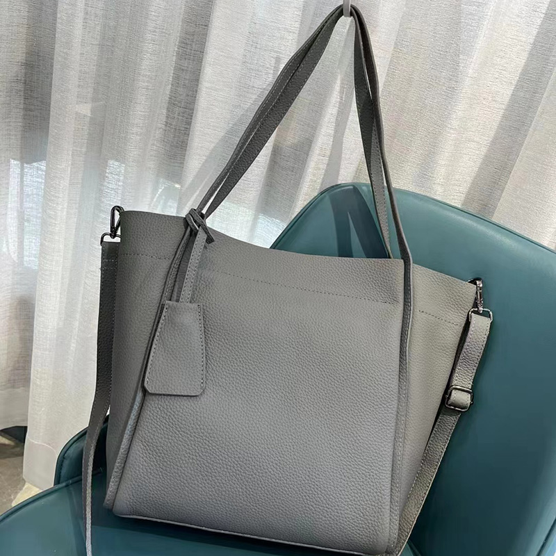 Practical Genuine Leather Tote Womens Shoulder Bag LH3345_5 Colors