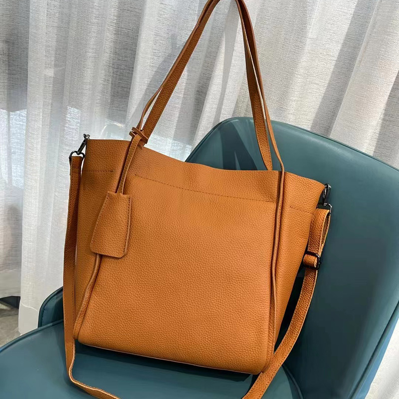 Practical Genuine Leather Tote Womens Shoulder Bag LH3345_5 Colors