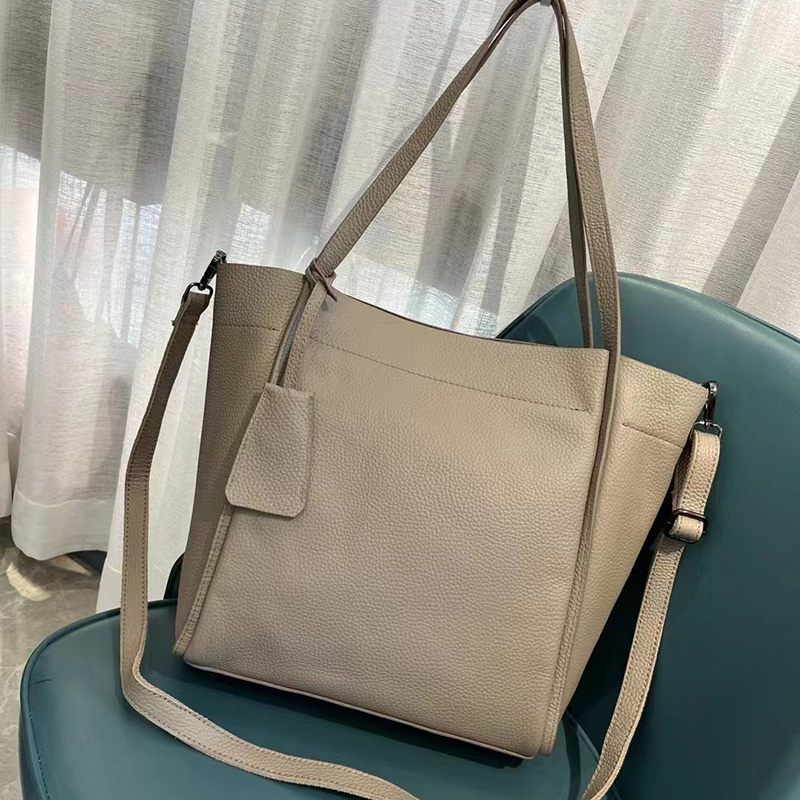 Practical Genuine Leather Tote Womens Shoulder Bag LH3345_5 Colors