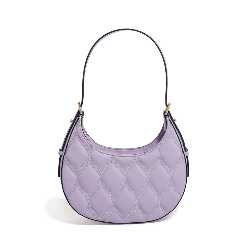 Quilted Women Hobo Bag Leather Slouchy Purese LH3461_3 Colors