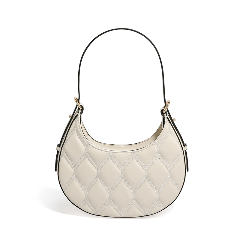 Quilted Women Hobo Bag Leather Slouchy Purese LH3461_3 Colors