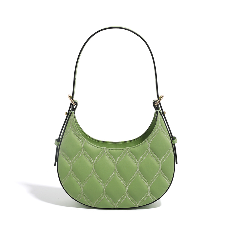 Quilted Women Hobo Bag Leather Slouchy Purese LH3461_3 Colors