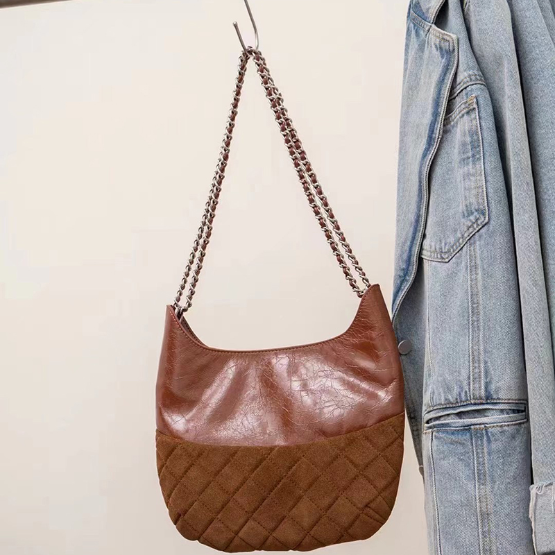 Quilted leather bag Women Shoulder Purse LH3610_5 Colors