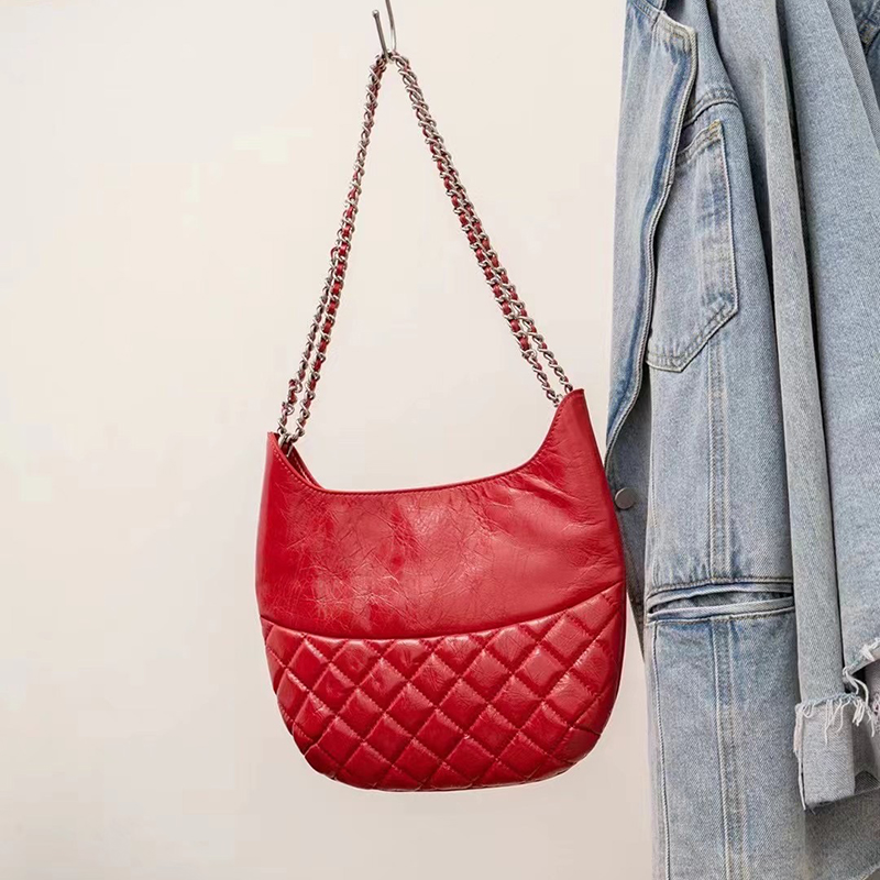 Quilted leather bag Women Shoulder Purse LH3610_5 Colors