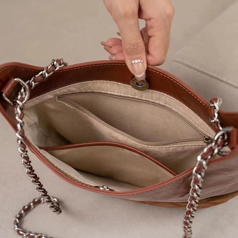 Quilted leather bag Women Shoulder Purse LH3610_5 Colors