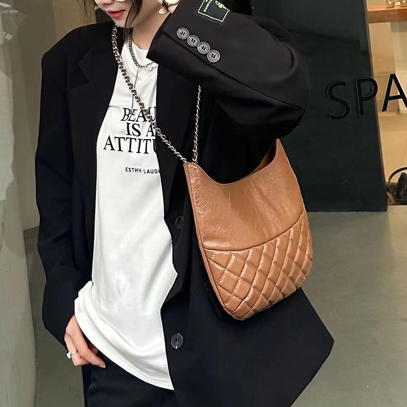 Quilted leather bag Women Shoulder Purse LH3610_5 Colors