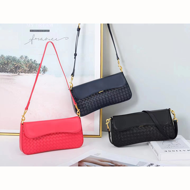 Sheepskin Leather Shoulder Bag Fashion Purse LH3374_3 Colors