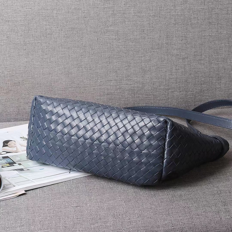 Sheepskin Woven Leather Shoulder Bag LH3211S_3 Colors