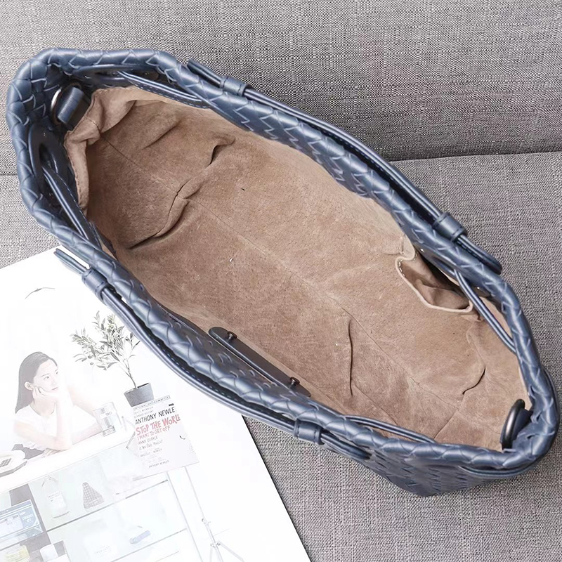 Sheepskin Woven Leather Shoulder Bag LH3211S_3 Colors
