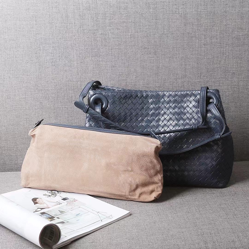 Sheepskin Woven Leather Shoulder Bag Ladies Bag LH3211L