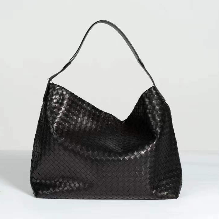 Sheepskin Woven Real Leather Shoulder Bag LH3233_4 Colors