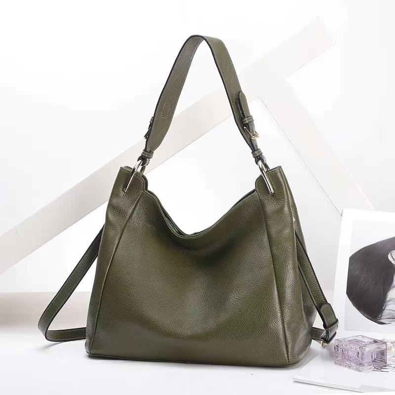 Supple Leather Slouchy Bag Shoulder Purse LH3047_6 Colors