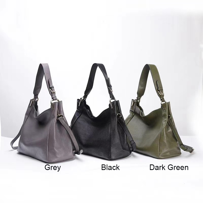 Supple Leather Slouchy Bag Shoulder Purse LH3047_6 Colors