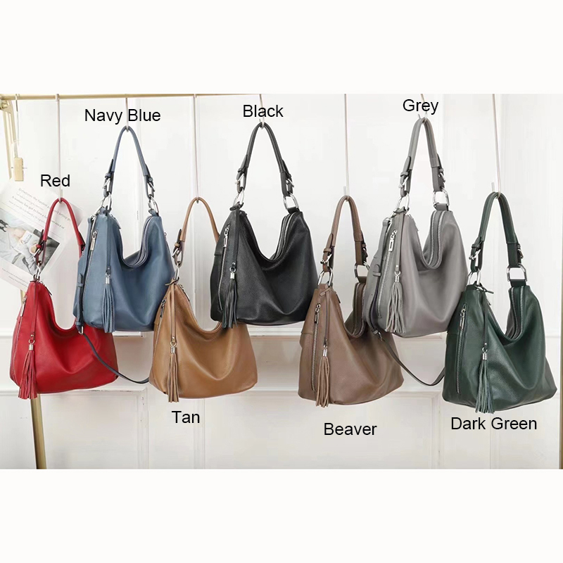 Supple Leather Slouchy Bag Womens Purse LH3623_7 Colors