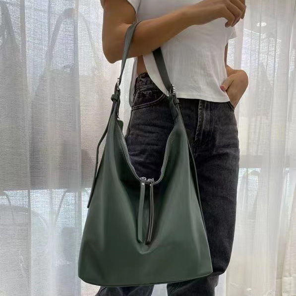 Supple Real Leather Hobo Slouchy Bag LH3341_4 Colors