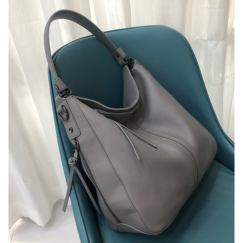 Top Grain Cowhide Leather Shoulder Purse LH3114_5 Colors