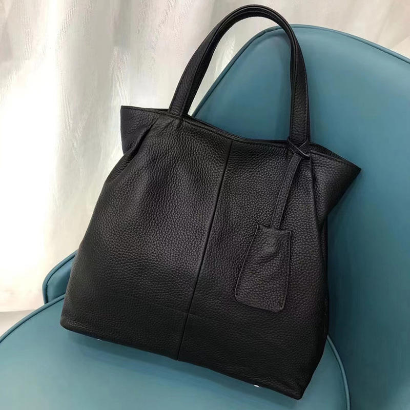 Trendy Genuine Leather Tote Purse Bag LH3344_7 Colors