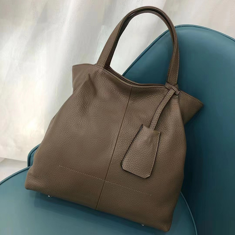 Trendy Genuine Leather Tote Purse Bag LH3344_7 Colors