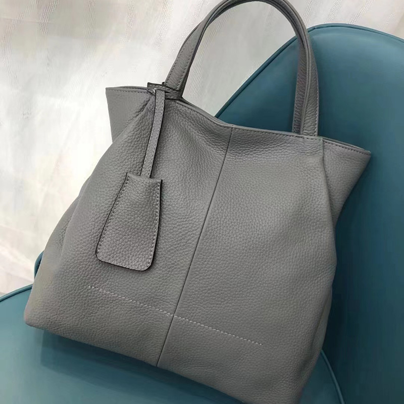 Trendy Genuine Leather Tote Purse Bag LH3344_7 Colors