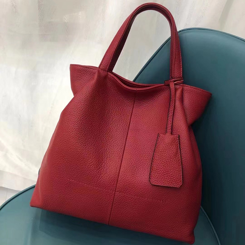 Trendy Genuine Leather Tote Purse Bag LH3344_7 Colors
