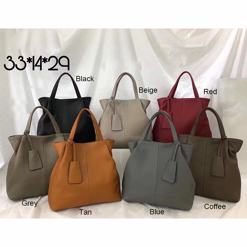 Trendy Genuine Leather Tote Purse Bag LH3344_7 Colors