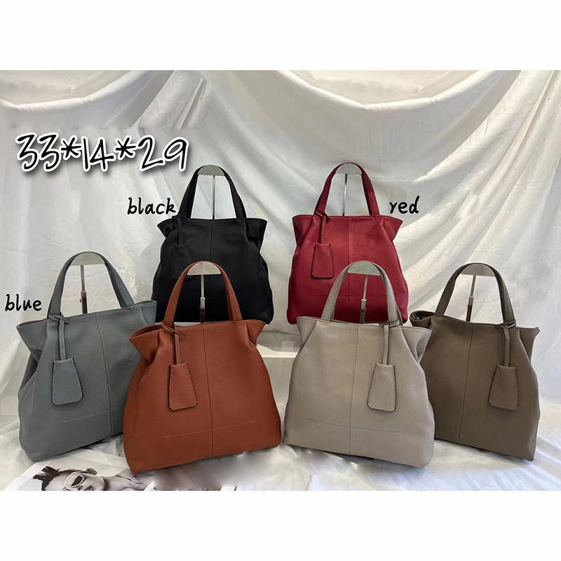 Trendy Genuine Leather Tote Purse Bag LH3344_7 Colors