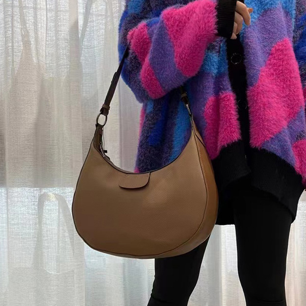 Trendy Soft Real Leather Slouchy Bag LH3338_5 Colors