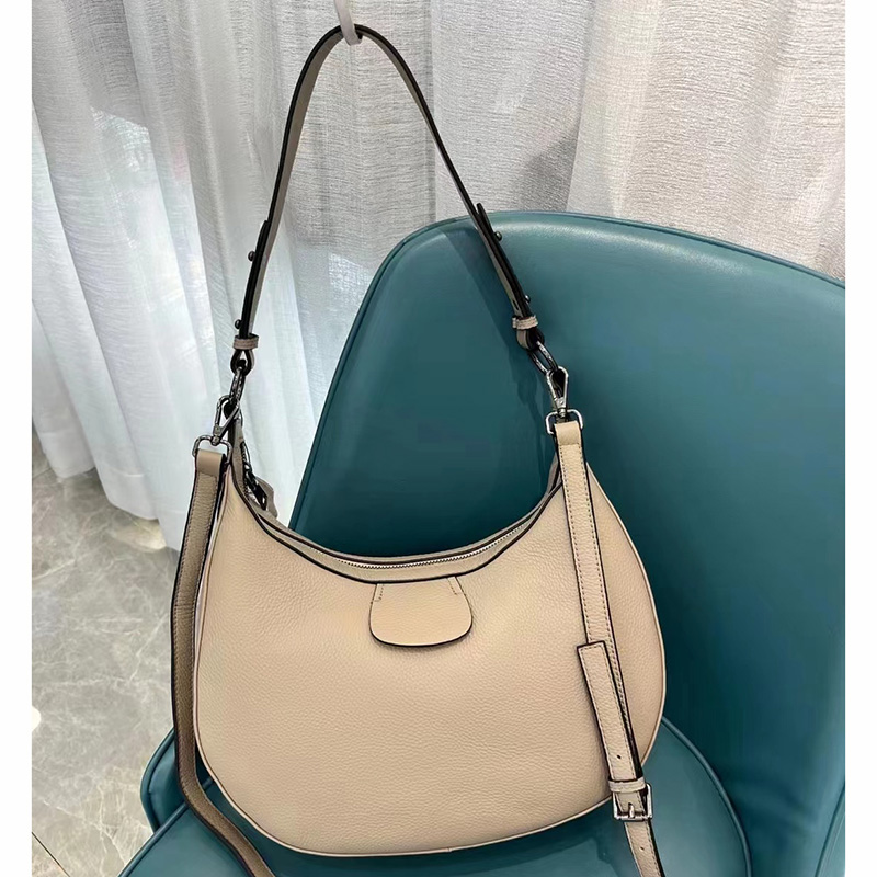 Trendy Soft Real Leather Slouchy Bag LH3338_5 Colors