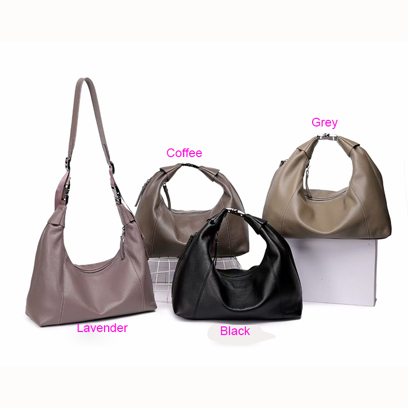 Women Leather Handbags Soft Slouchy Bag LH3646_4 Colors