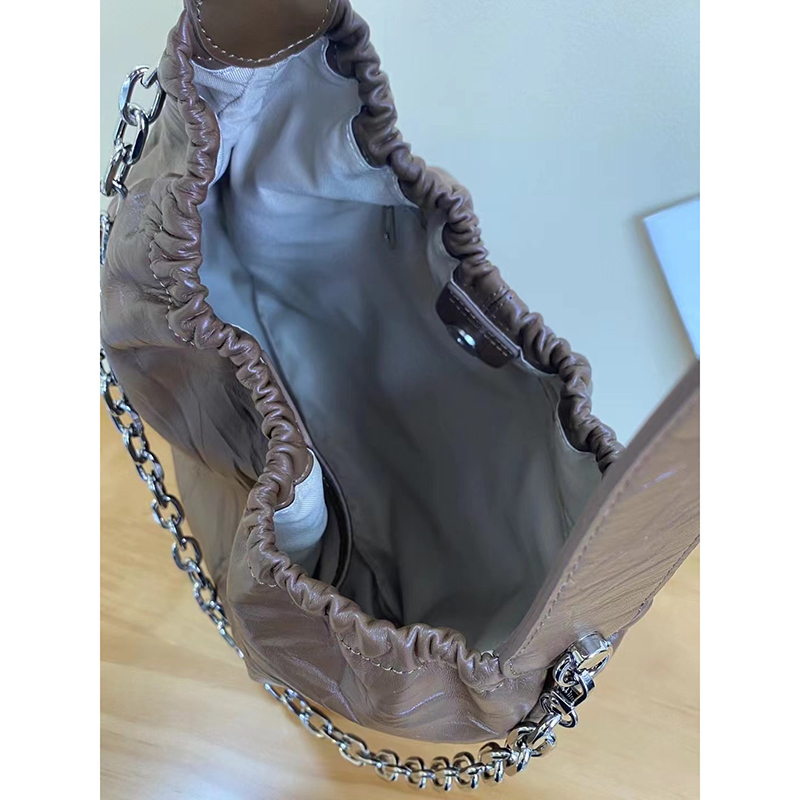 Wrinkle Leather Shoulder Bag Women Large Bags LH3613_4 Colors