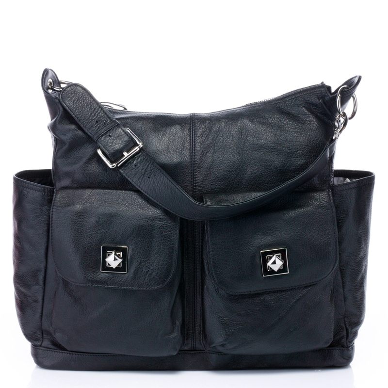 large capacity Baby Black Soft Italian Leather Diaper Bag Mummy Bag LH2169 diaper bags that look like purses