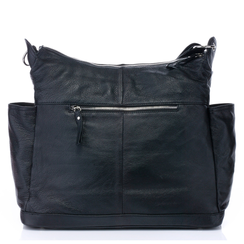 large capacity Baby Black Soft Italian Leather Diaper Bag Mummy Bag LH2169 diaper bags that look like purses