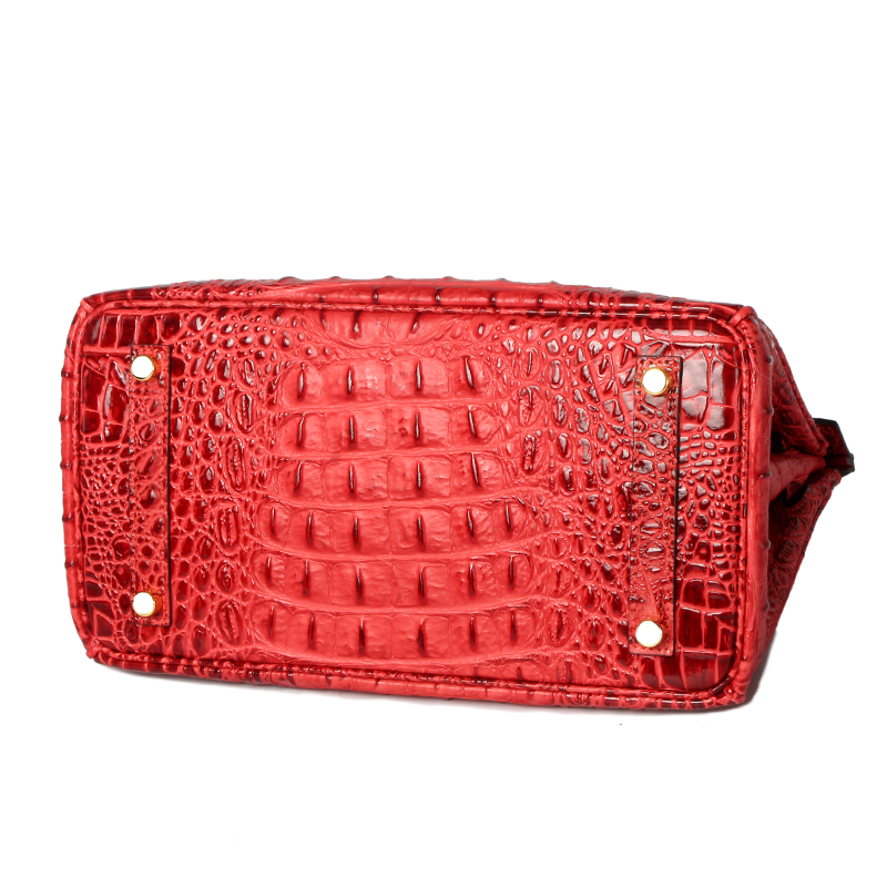 25cm Crocodile Embossed Leather Tote LH1633S_10 Colors