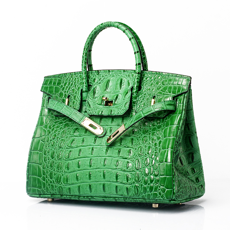 25cm Crocodile Embossed Leather Tote LH1633S_10 Colors