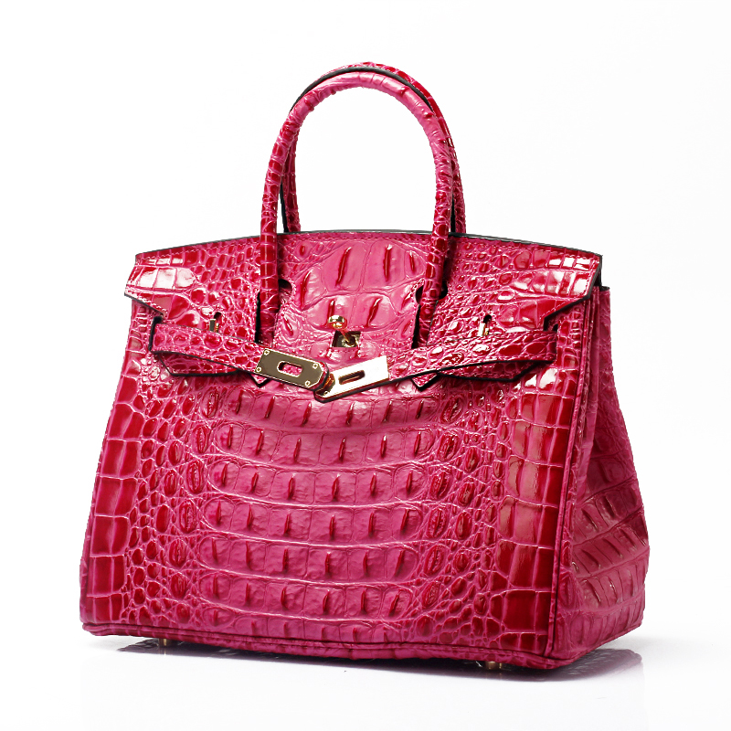 25cm Crocodile Embossed Leather Tote LH1633S_10 Colors