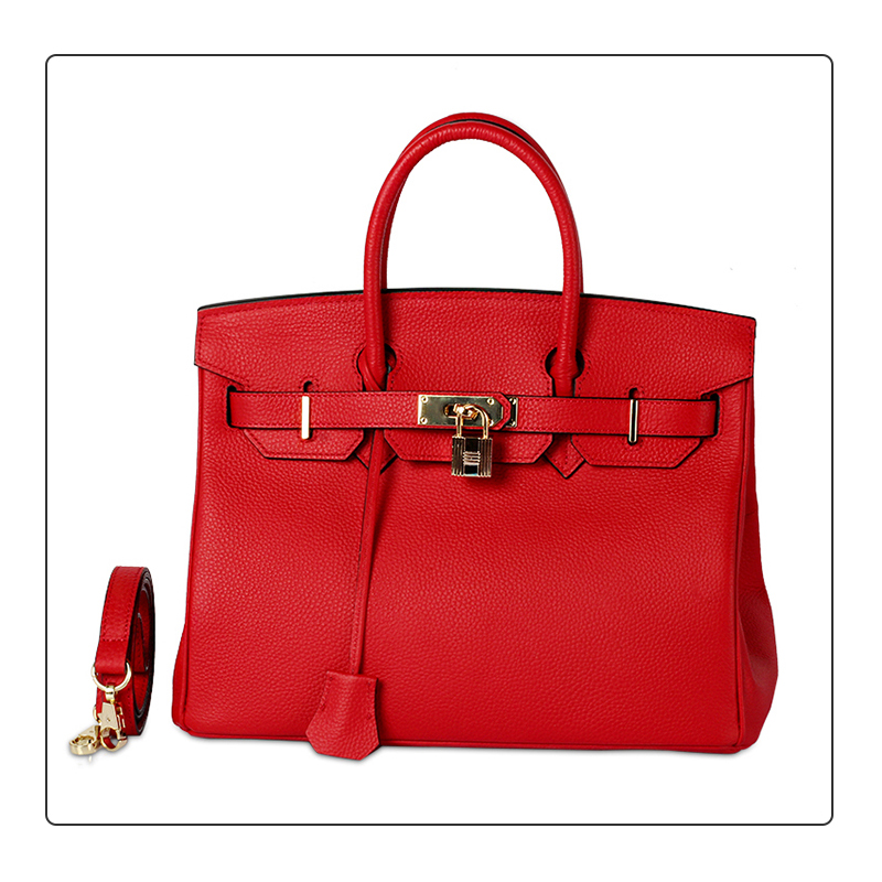 25cm Womens Padlock Top Handle Bag LH1946S_21 Colors