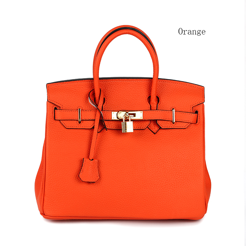 25cm Womens Padlock Top Handle Bag LH1946S_21 Colors
