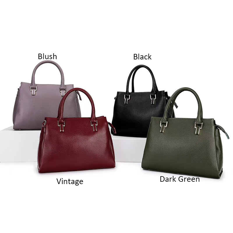 3 Sections Womens Leather Tote Bag LH2913_7 Colors
