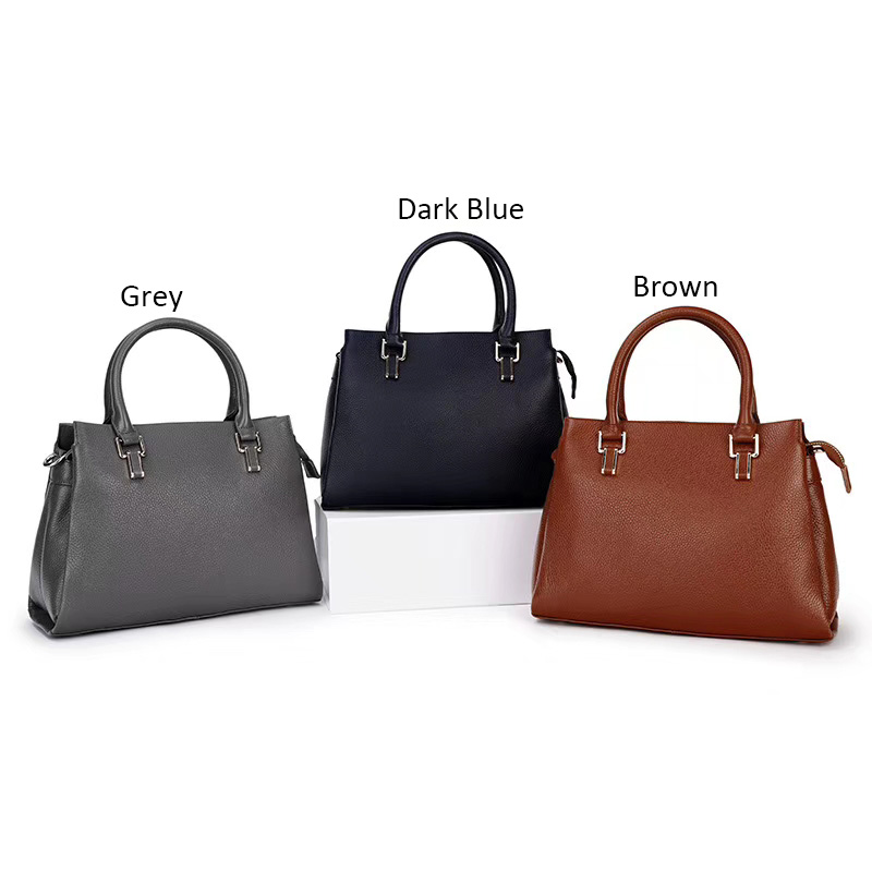 3 Sections Womens Leather Tote Bag LH2913_7 Colors
